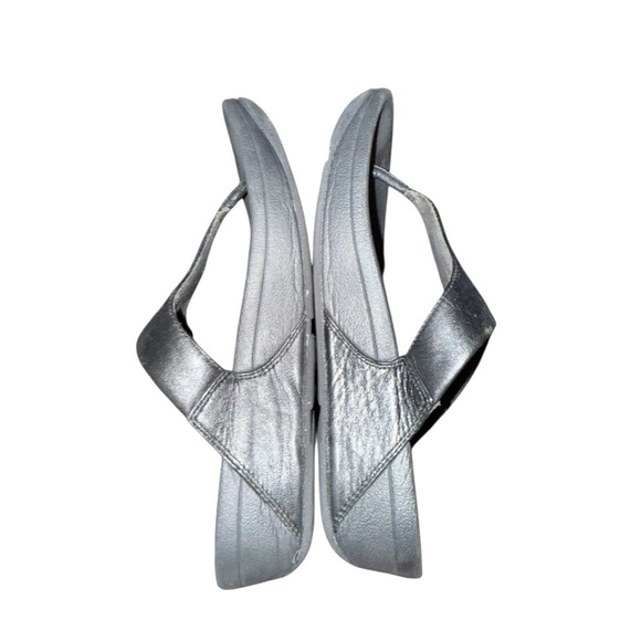 ▶️ Fitflop ◀️ Solid Black Thong Sandals Size 8 - Picture 9 of 14